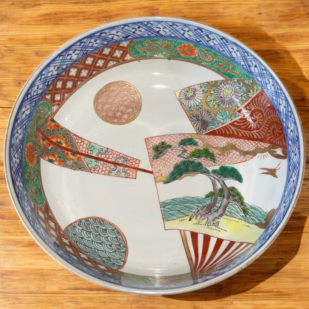 明治時代　京焼　色絵花唐草小皿　骨董品　アンティーク　食器 明治時代 京焼 色絵花唐草小皿 骨董品 アンティーク 食器