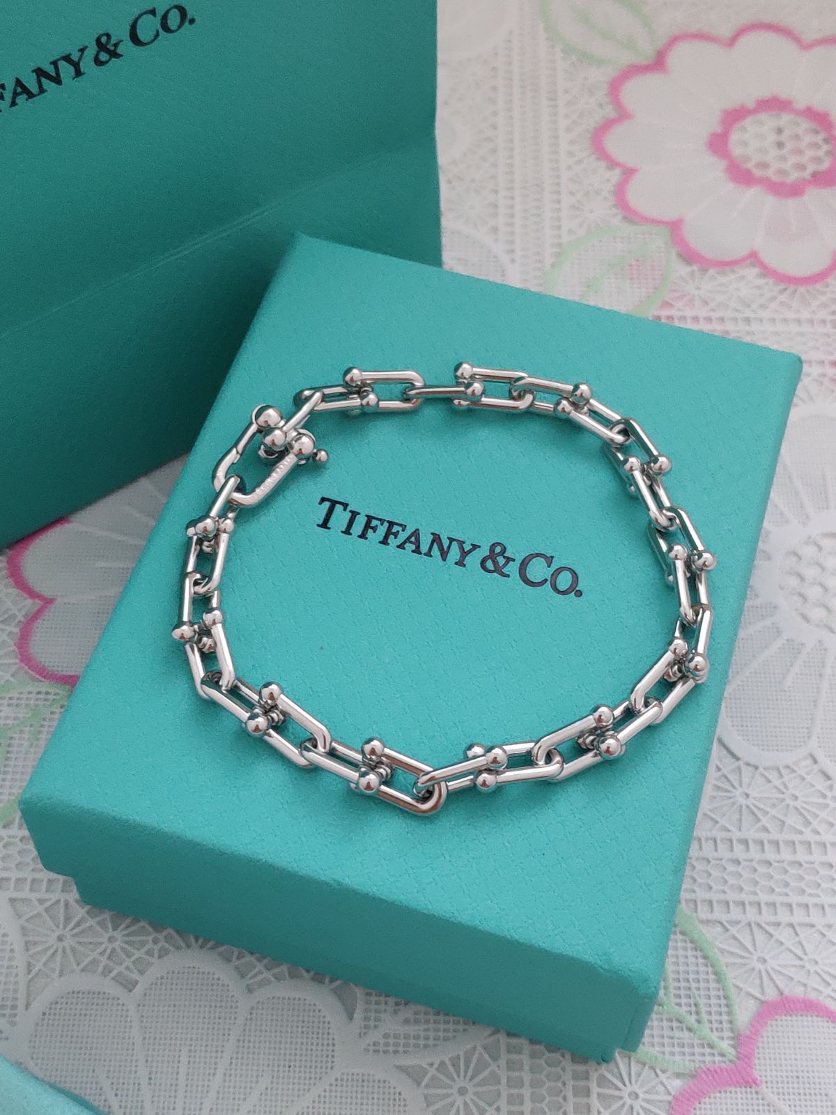 極美品！ティファニー/Tiffany&Coブレスレット大人気リンク ブレスレット シルバーレディース☆  新品未使用