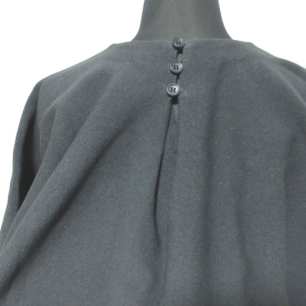 美品 23SS LOHEN ローヘン ミラノリブクロップドニット ハーフスリーブ プルオーバー カットソー LH23SS-KN010 F ダークグレー レディース 古着 中古 美品 23SS LOHEN ローヘン ミラノリブクロップドニット ハーフ