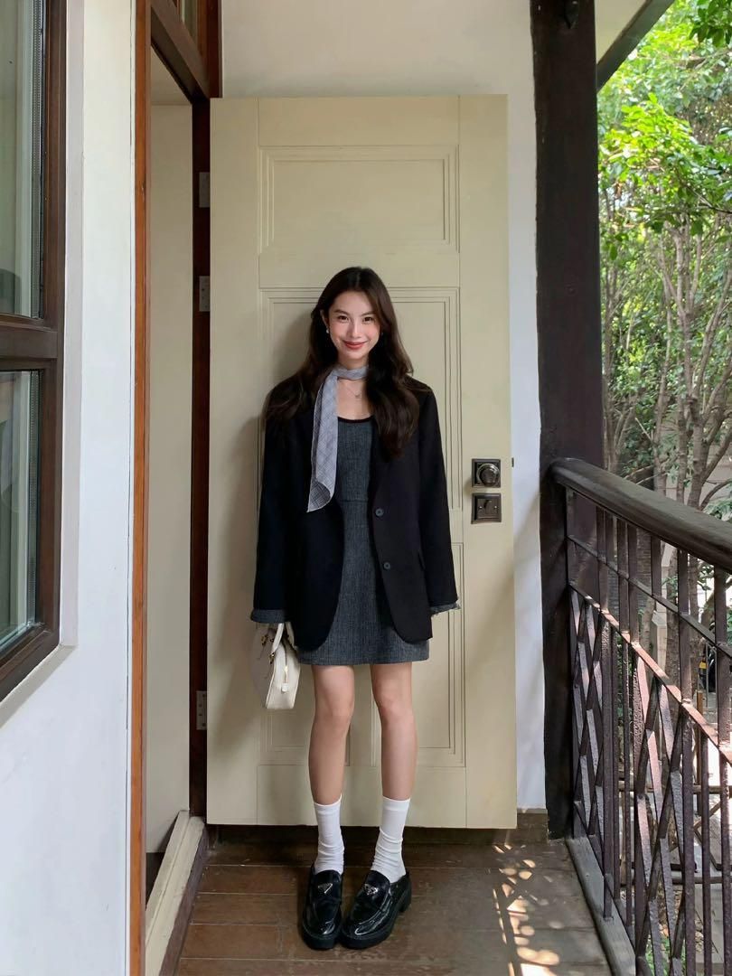 上品セクシー ひざ丈ニットミニワンピ