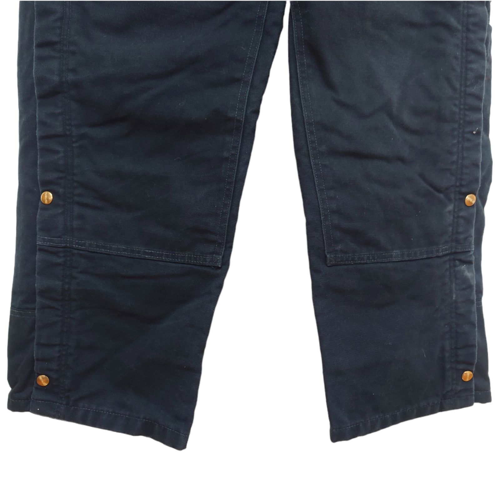 Carhartt】ダブルニーダック オーバーオール ブラック S-693