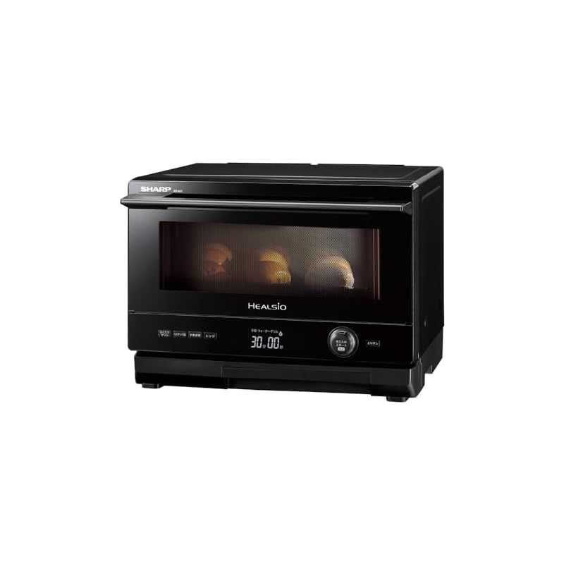 シャープ ウォーターオーブン ヘルシオ AX-AJ1-B ブラック 22L 1段調理 二人暮らし