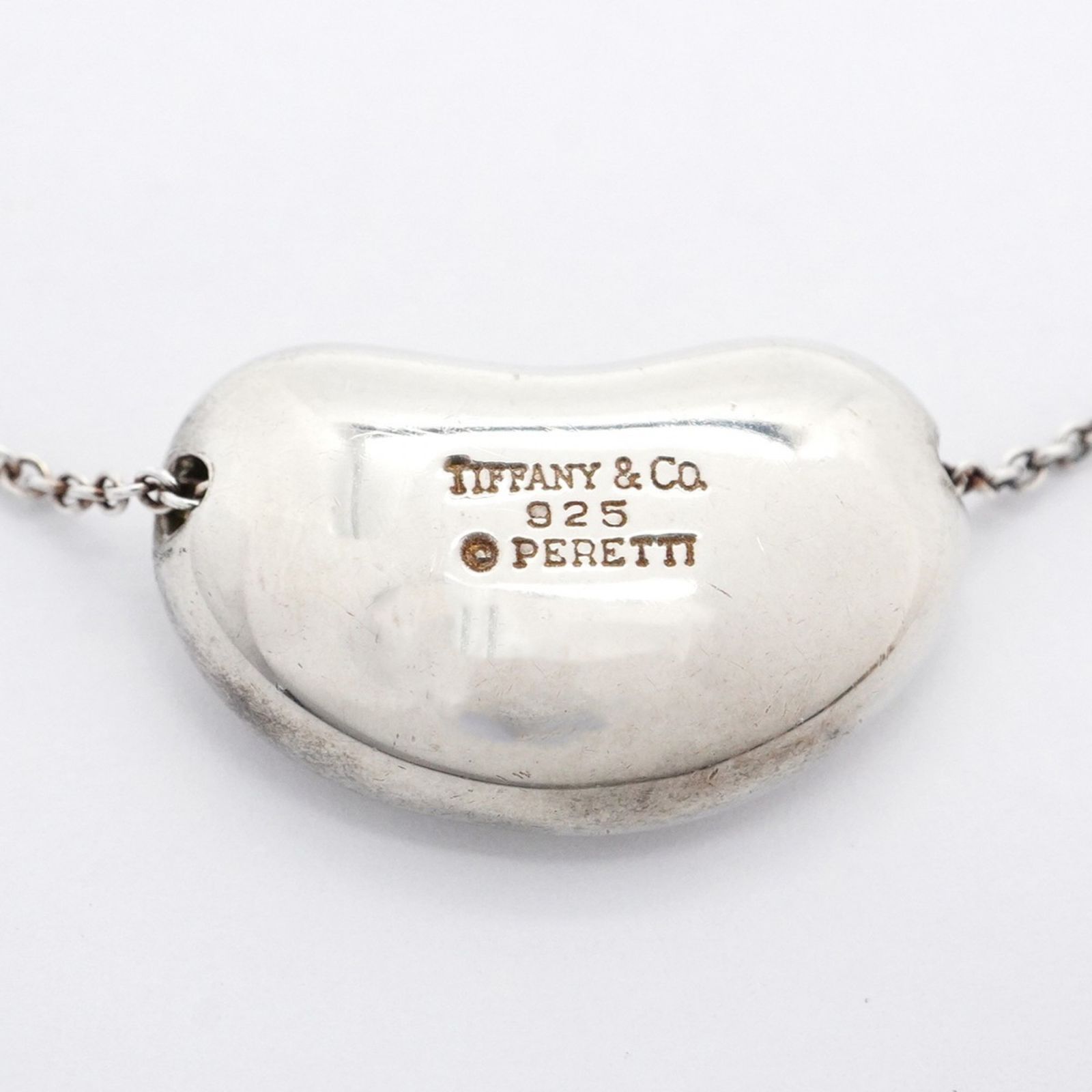 美品 Tiffany&Co. ティファニー ビーン シルバー ネックレス 925