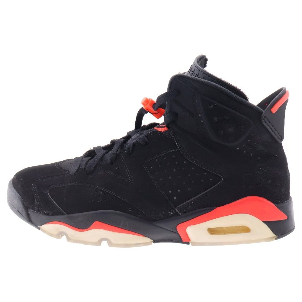 NIKE (ナイキ) AIR JORDAN 6 RETRO OG BLACK INFRARED エアジョーダン6 ハイカットスニーカー ブラック US9.5/27.5cm 384664-060