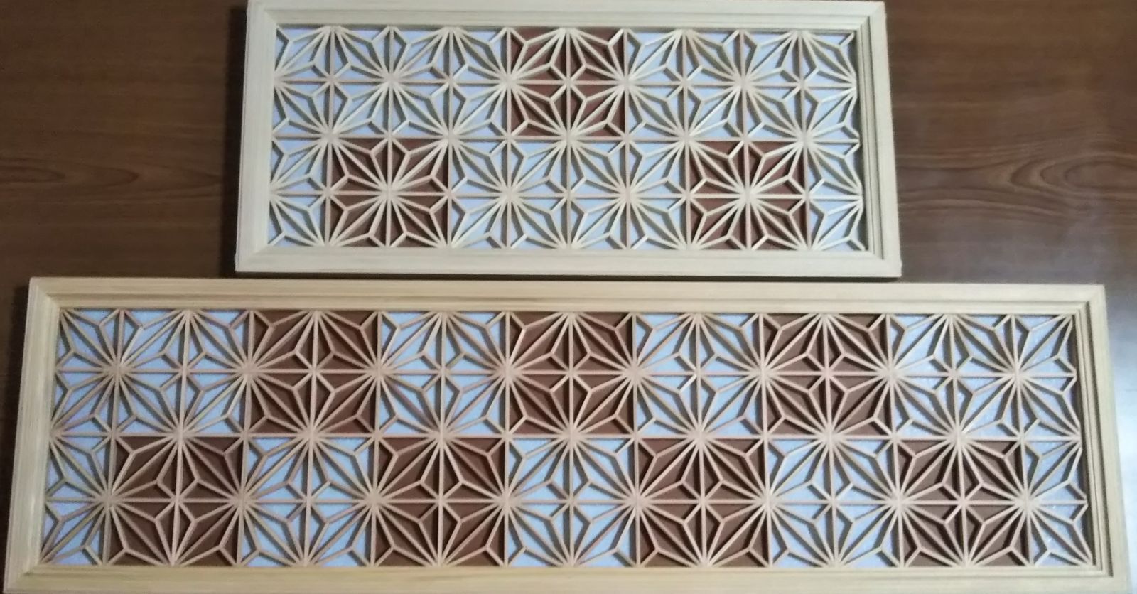 付け下げ着物お宮参り正絹 美品 ㈱一蔵謹製 麻の葉 雪輪“高鳴る