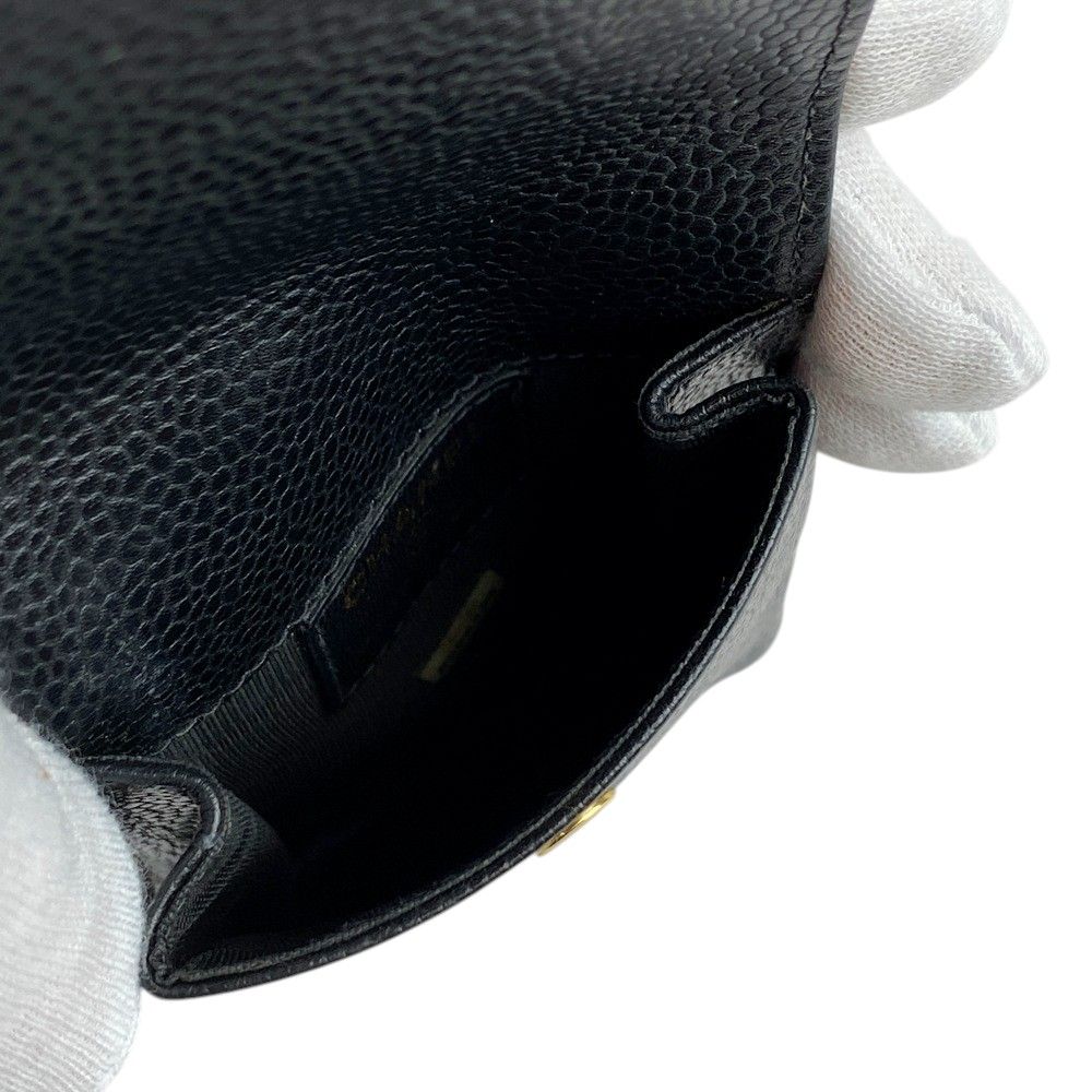 □美品□ シャネル シガレットケース 煙草 タバコ キャビア スキン  