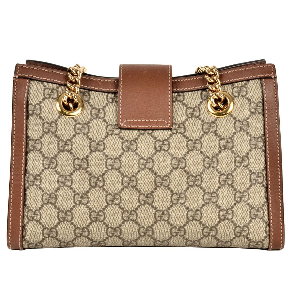 GUCCI 〔パドロック〕ミディアム トートバッグ パドロック〕ミディアム トートバッグGGスプリーム キャンバス