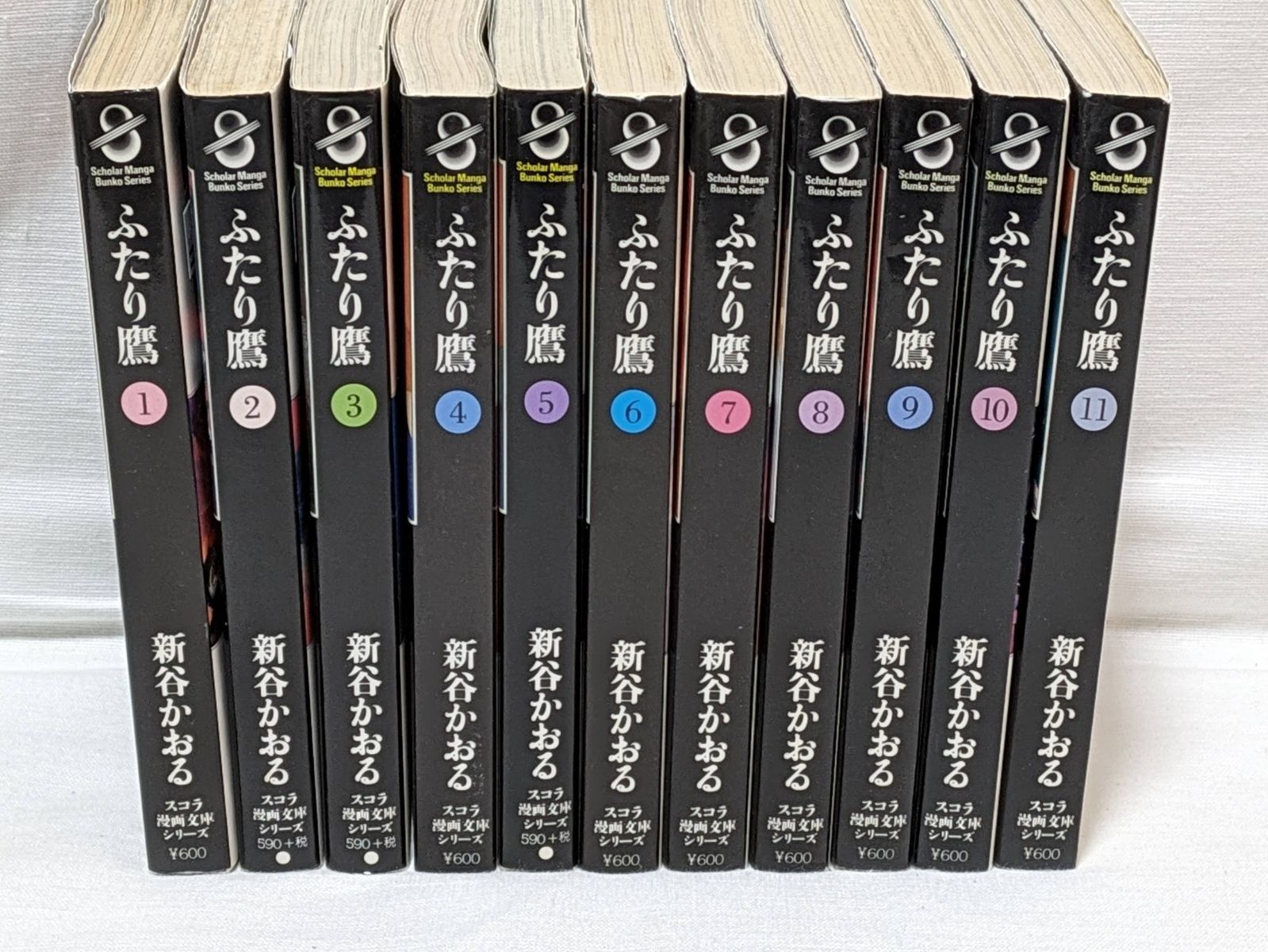 漫画コミック文庫【ふたり鷹 1-11巻・全巻完結セット】新谷かおる★ＭＦ文庫 漫画コミック文庫【ふたり鷹 1-11巻・全巻完結セット】新谷かおる