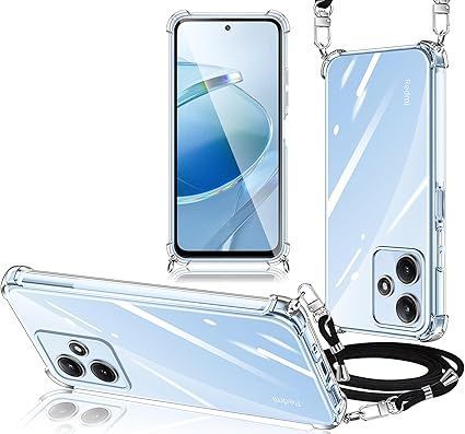 Xiaomi Redmi 12 5G ケース クリア ショルダー XIG03 縄掛けケース 耐