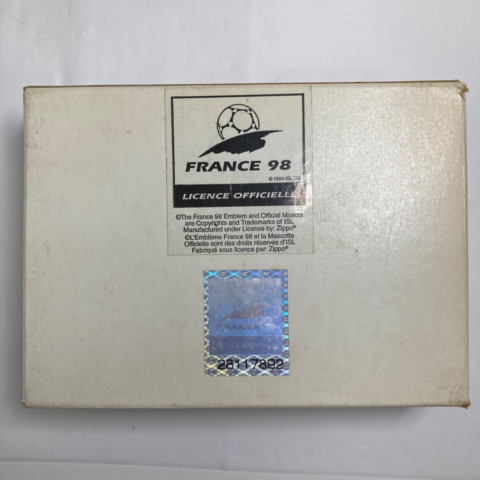 値下げ】Zippo フランスワールドカップ1998 【限定品 シリアルナンバー