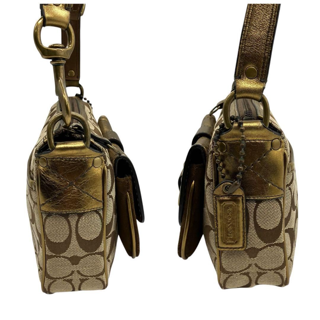 バッグ 2120 Coach Soho Flap Shoulderbag Gold 2120 Coach Soho Flap Shoulderbag Gold