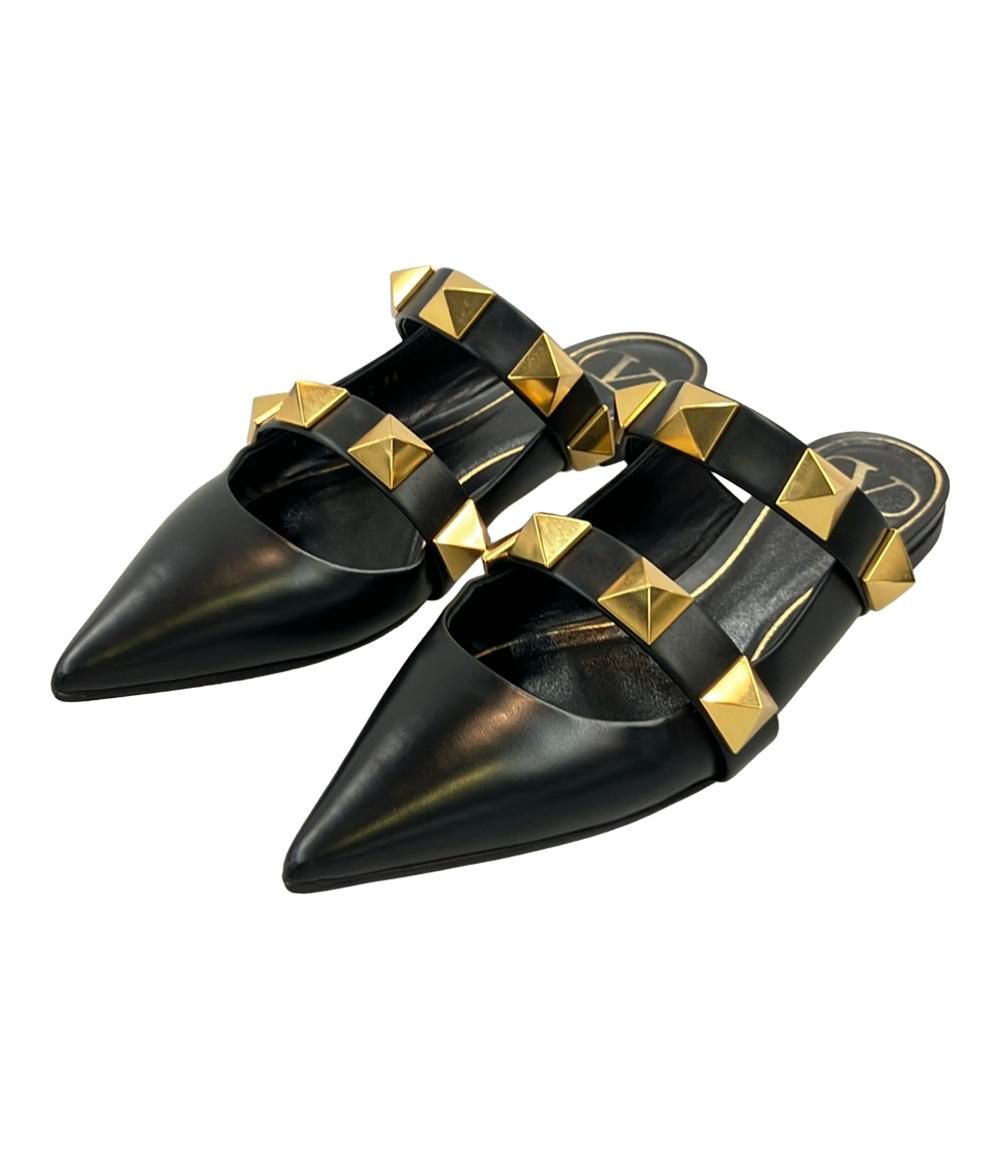 ヴァレンティノ ガラヴァーニ フラットミュール スタッズ レディース SIZE 36 M Valentino Garavani