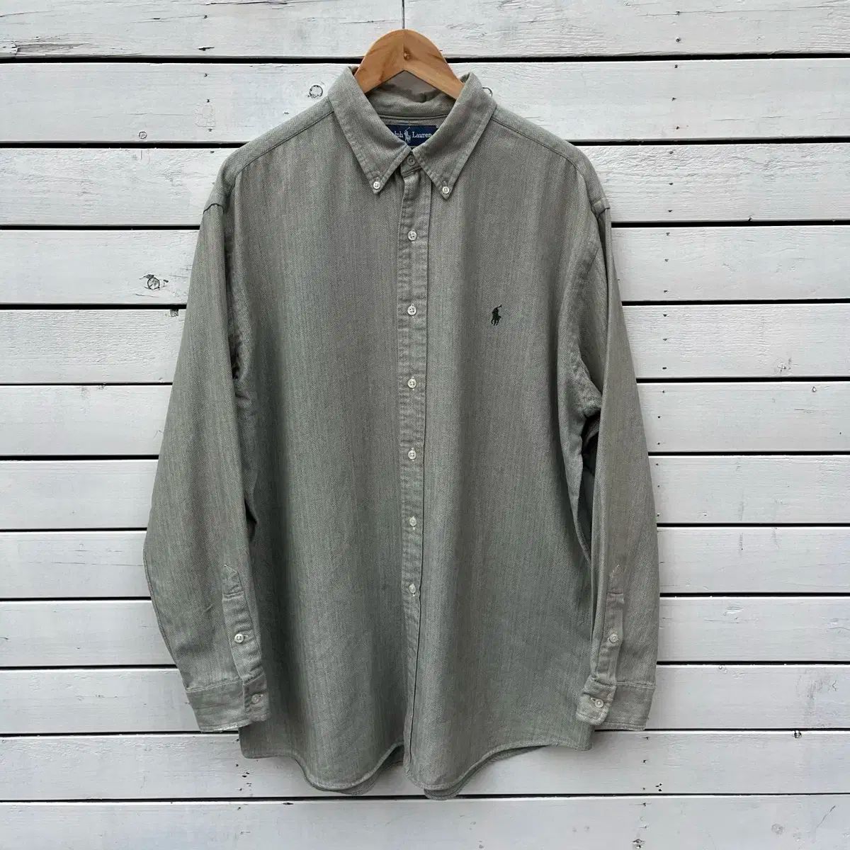 Polo ポロ ヘリンボーン ツイル シャツ