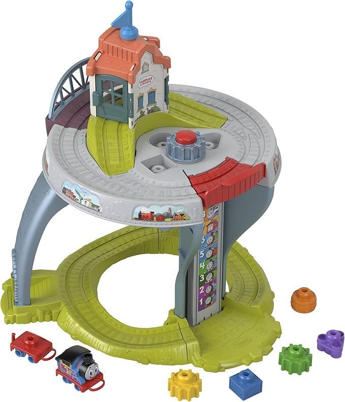 きかんしゃトーマス Thomas 1.5才からのマイファーストトーマス きかんしゃトーマスを走らせよう 2層の線路テーブル 乗り物おもちゃ 知育 学習玩具 1歳半から HXP49
