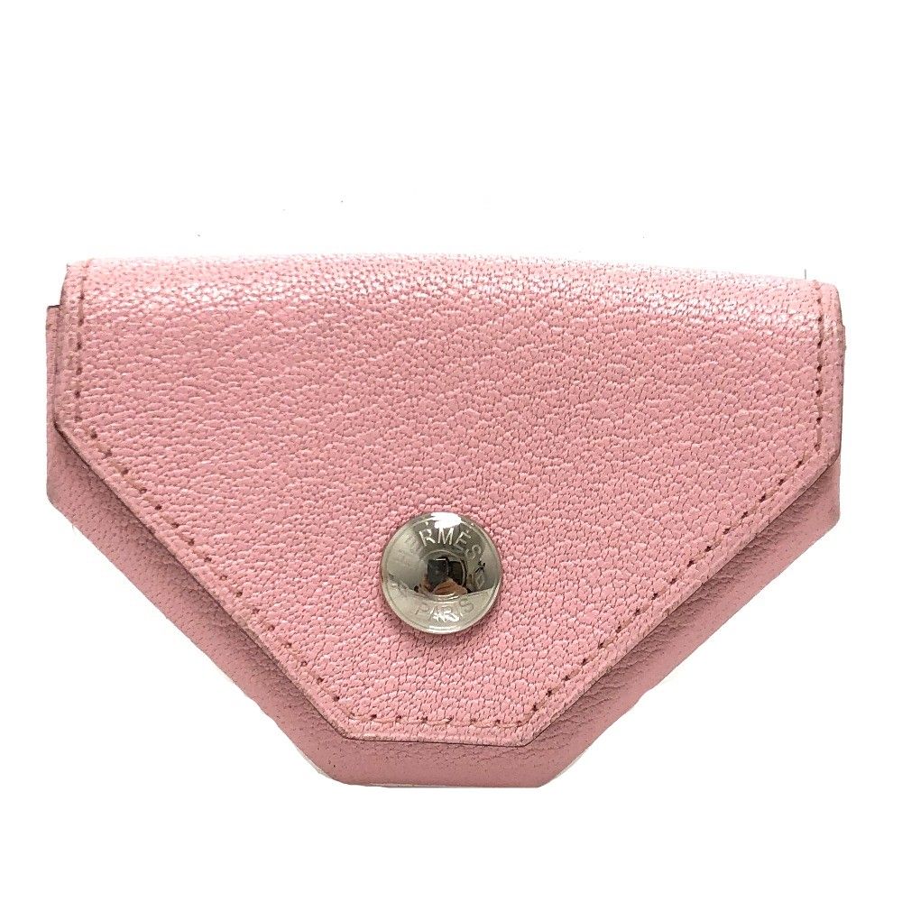 1点限り‼️HERMES ルヴァンキャトル シェーブル ピンク コインケース-