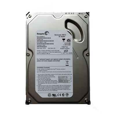 iginal Seagate 80GB ST3802110A 7200RPM PATA IDE 3.5