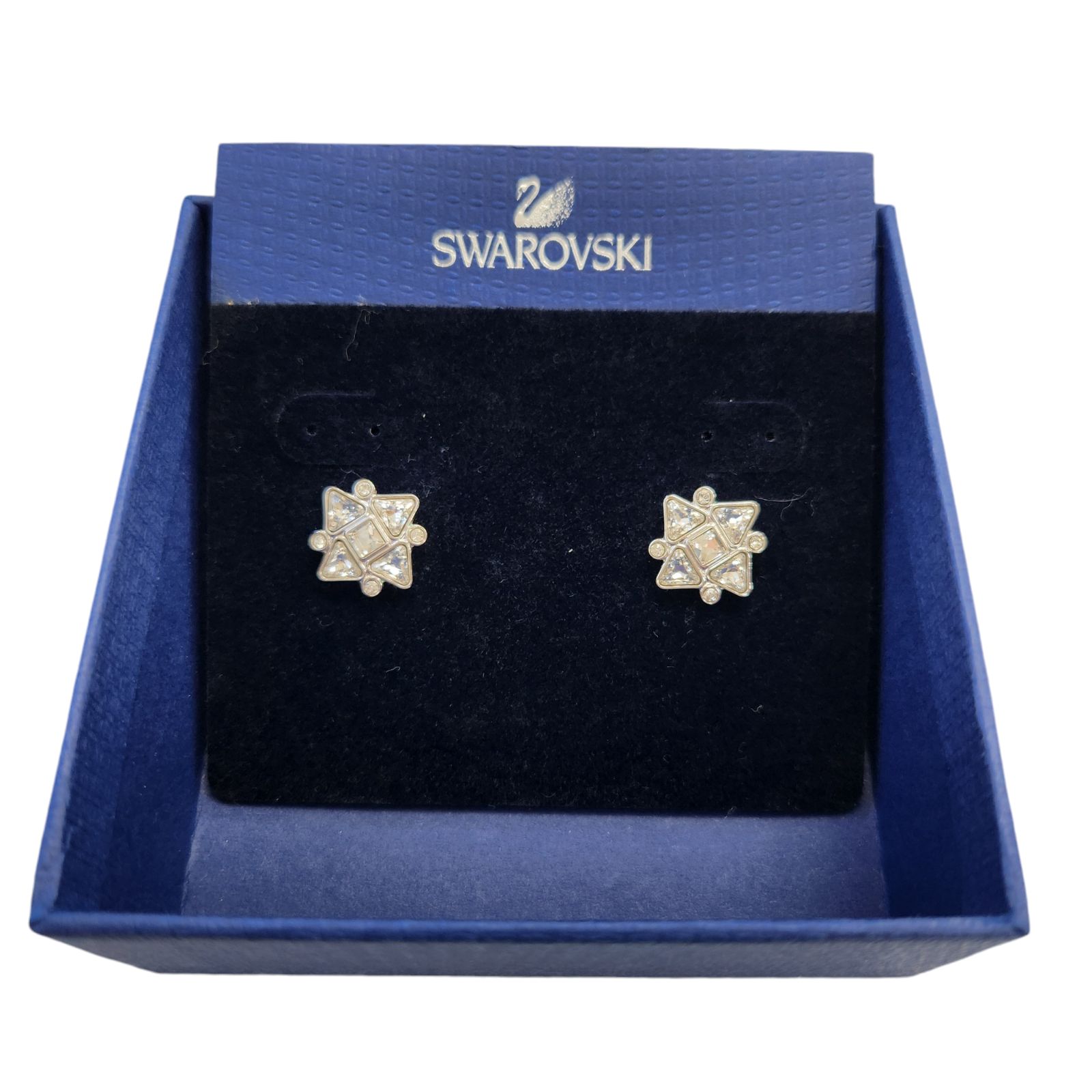 中古】SWAROVSKI ピアス 両耳 シルバー 箱付き スワロフスキー - メルカリ