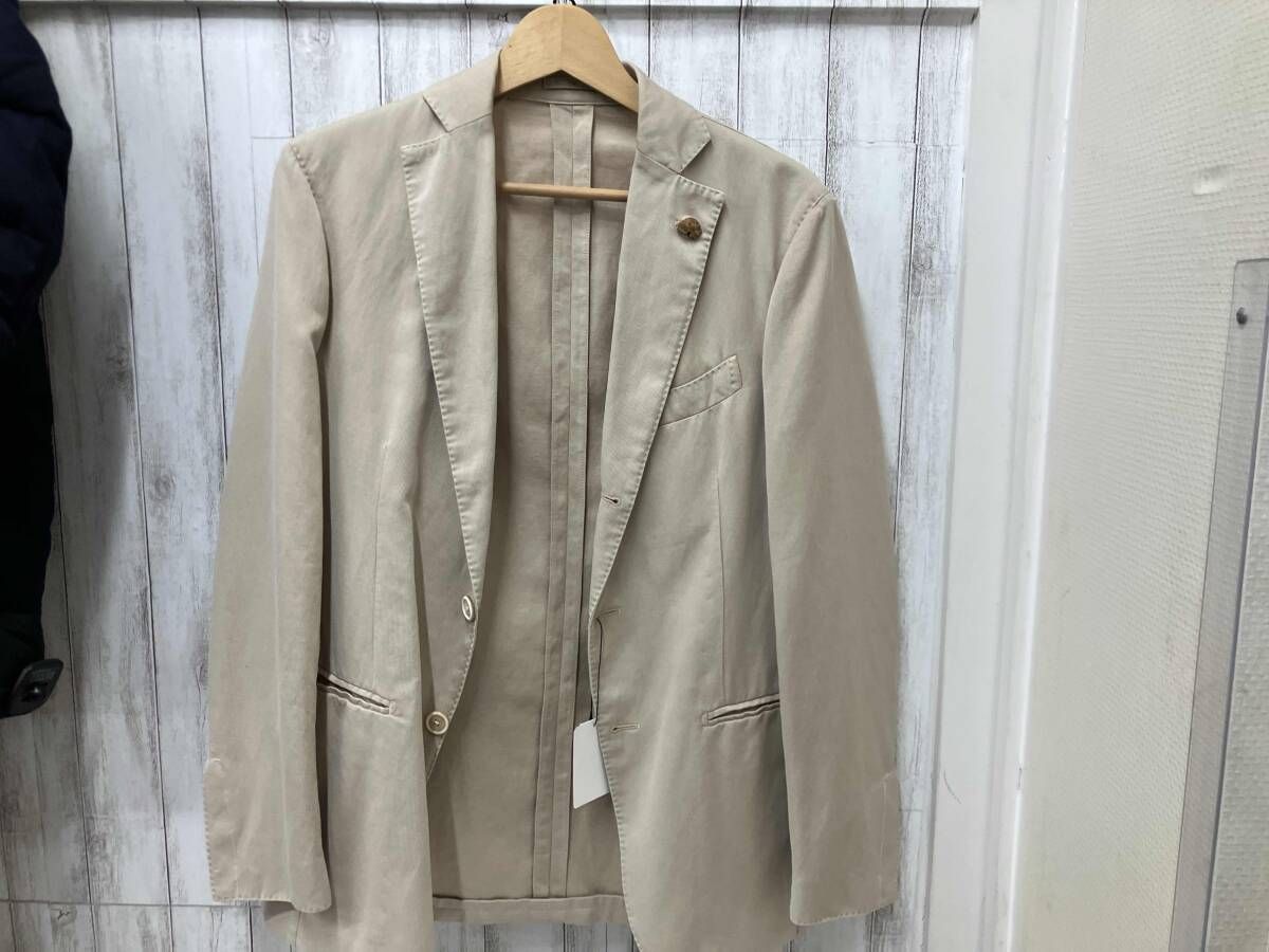 GABRIELE PASINI テーラード カシミヤ混 ブラックピンク 48 GABRIELE PASINI テーラード カシミヤ混 ブラックピンク 48