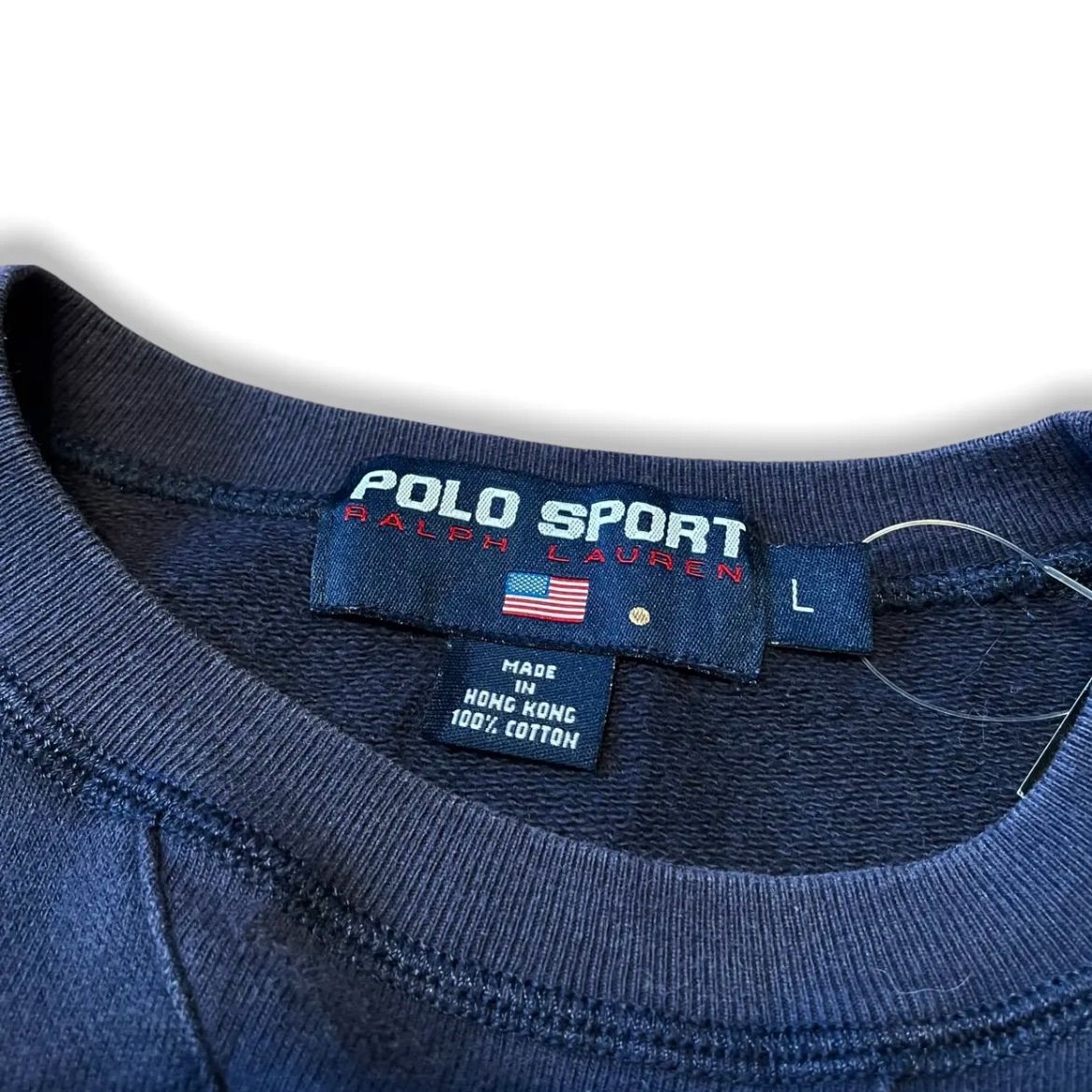 90s POLO SPORT ポロスポーツ スウェット トレーナー ネイビー L