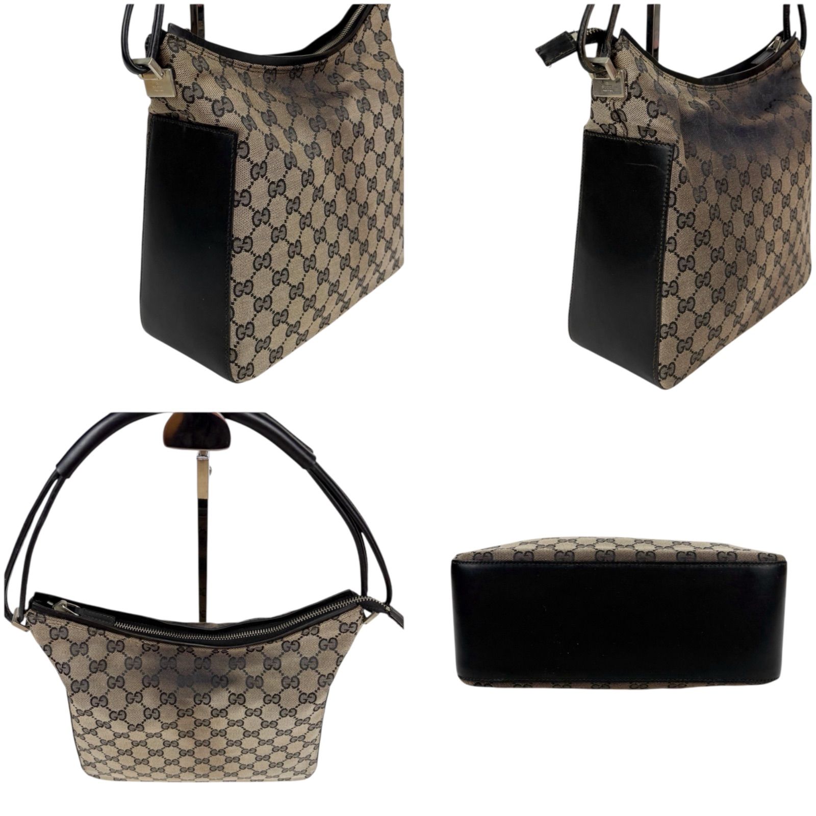 グッチ GUCCI ワンショルダーバッグ GGキャンバス ナイロン レザー 
