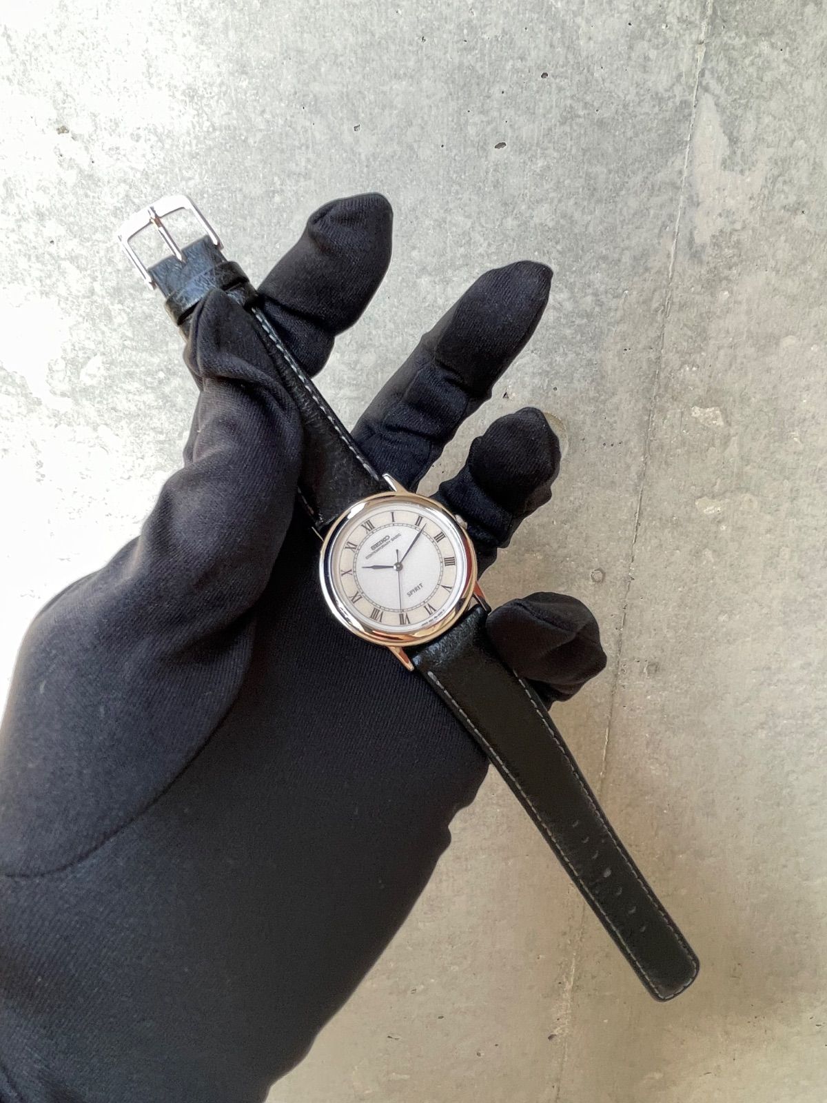 レア SEIKOスピリットSPIRIT 5S21-6000スイープセコンド稼働中 レア！◇Seiko Spirit 5S21-6000 スイープ セイコー 稼働中 電池