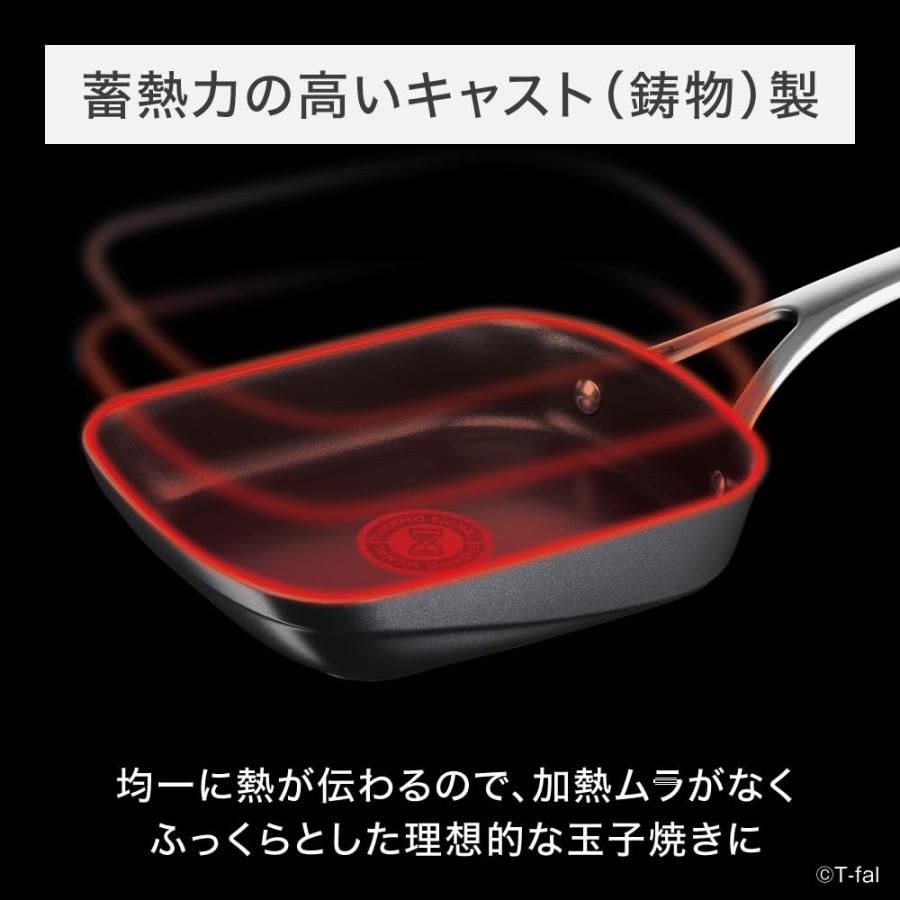 ティファール 玉子焼き器 15 20 cm IH ガス火対応 PFOAなどの有害物質不使用 こびりつきにくさ長持ち エクスペリエンス エッグロース