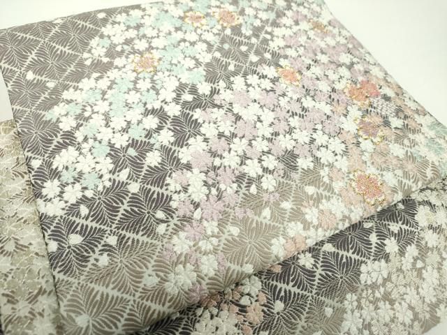 平和屋着物●ワンタッチつけ帯 唐織 舞桜 金糸 やまと誂製 正絹 ♥ DAAY1033ps