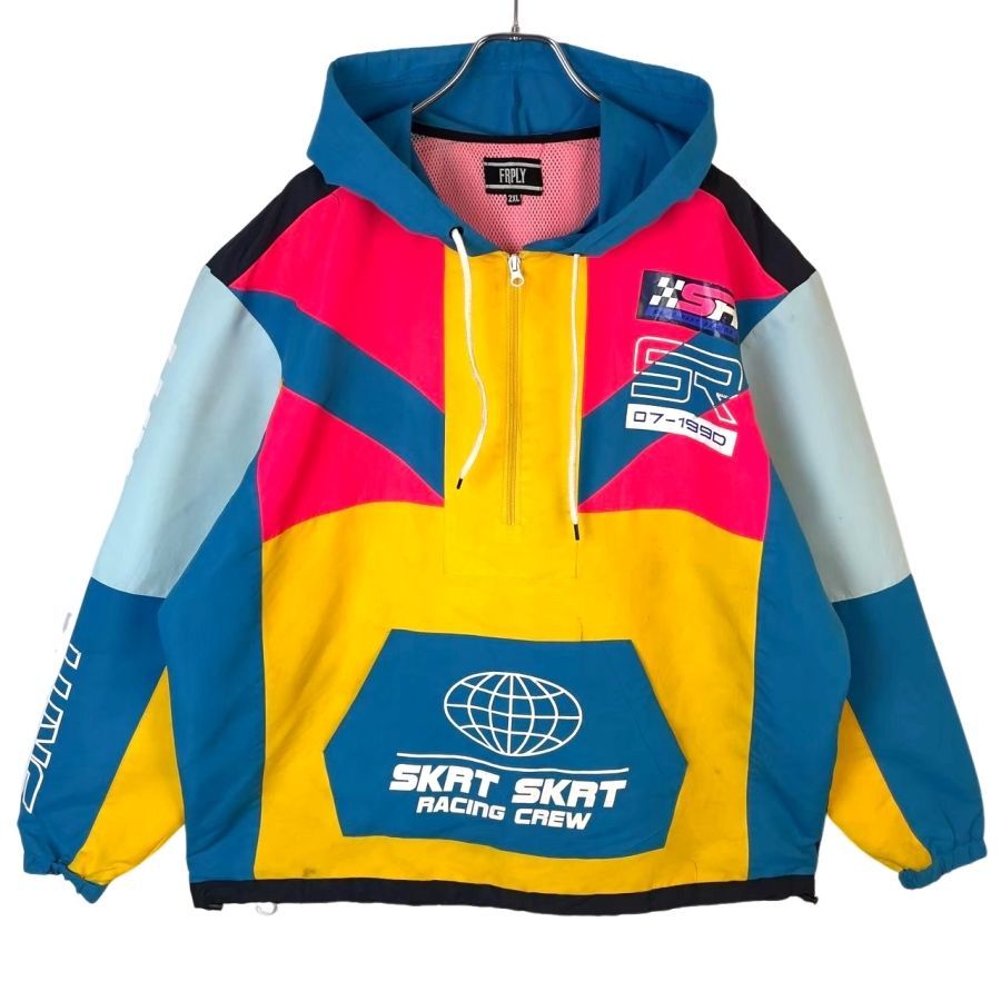 ポロラルフローレン★マルチカラー ナイロンアノラックハーフジップウインドパーカー ポロラルフローレン☆マルチカラー ナイロンアノラックハーフ