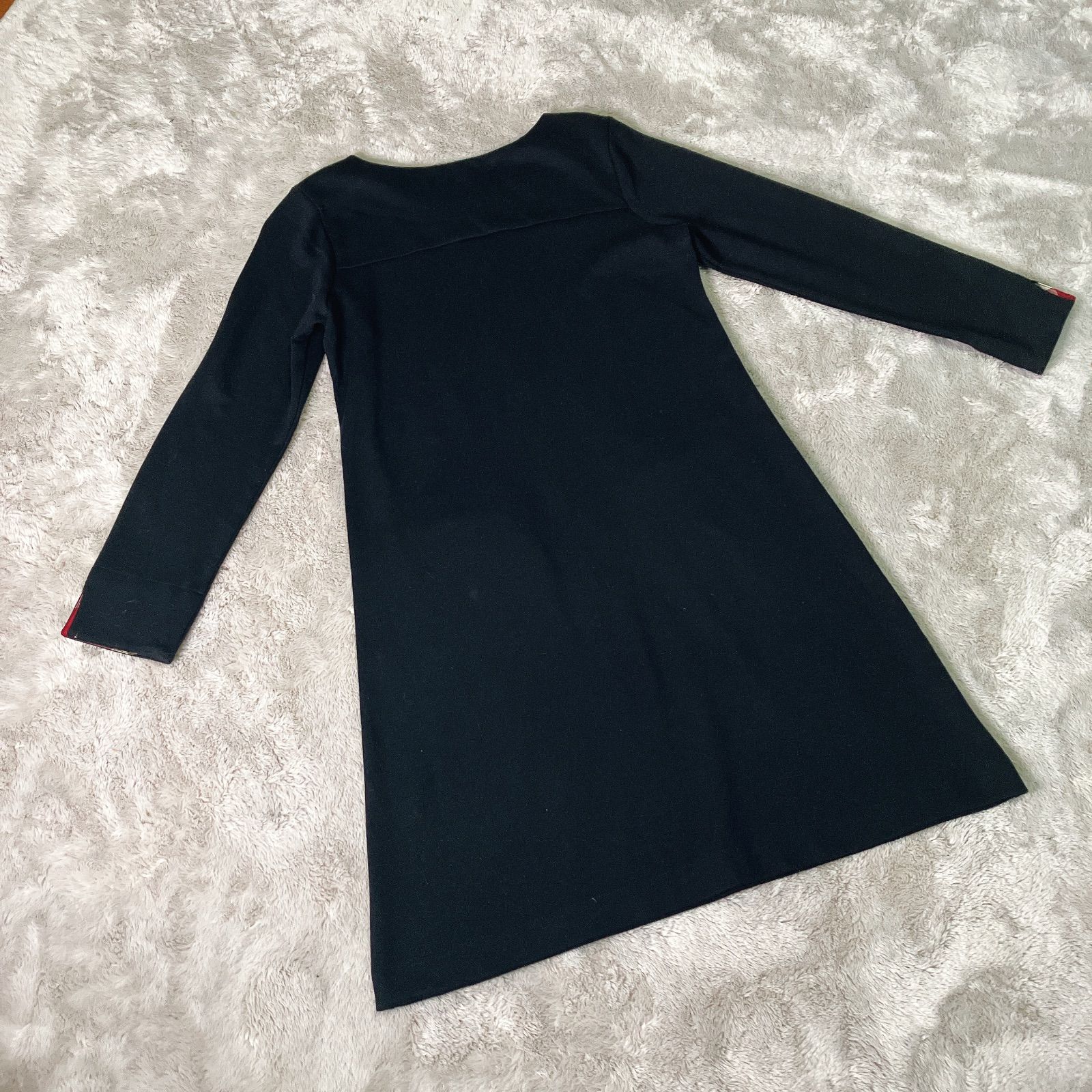 チェック柄 裏地付き