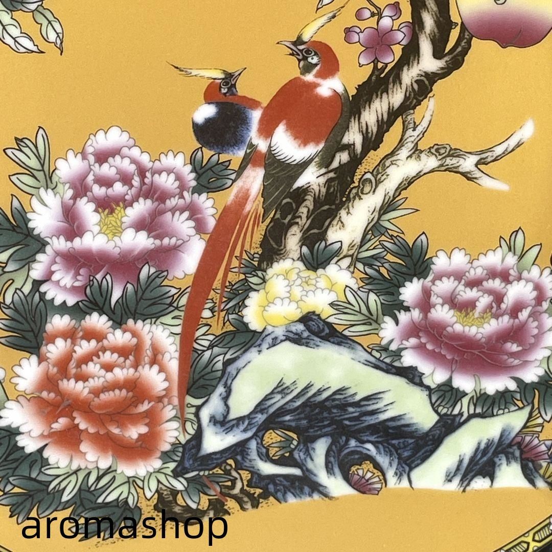 パステル喜上眉梢紋水盆 景徳鎮 陶磁器 装飾品 現代工芸品 美術品 置物 喜上眉梢紋梅瓶 景徳鎮 陶磁器 現代工芸品 美術品 装飾品 置物