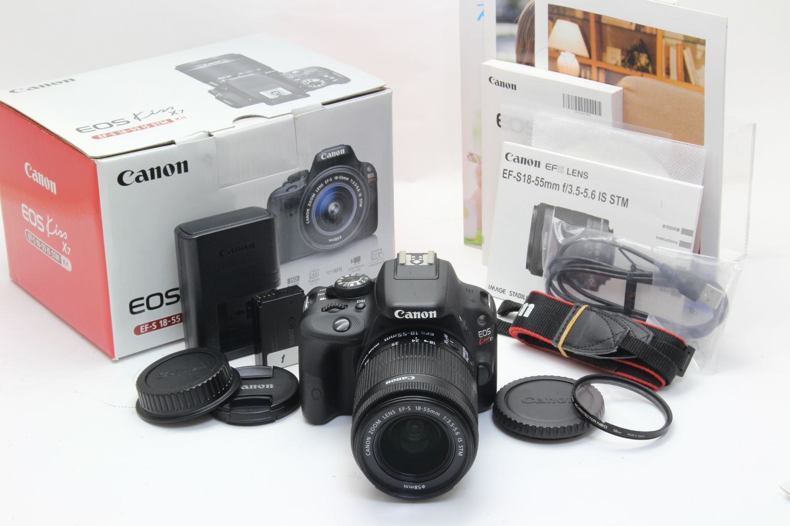 Canon EOS Kiss X7 ＋ 18-55mmレンズセット キヤノン Canon EOS kiss X7 ダブルレンズセット デジタル 一眼