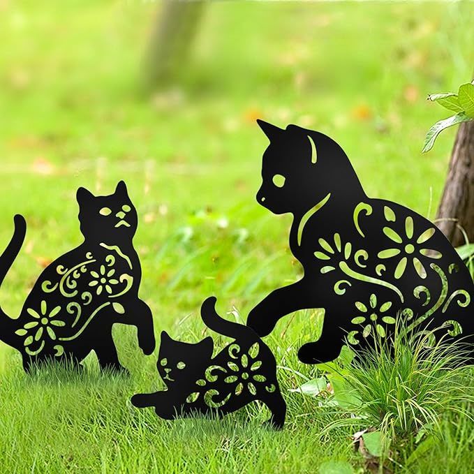 Paw Garden ステーク、金属ステーク ガーデン装飾 | ガーデン