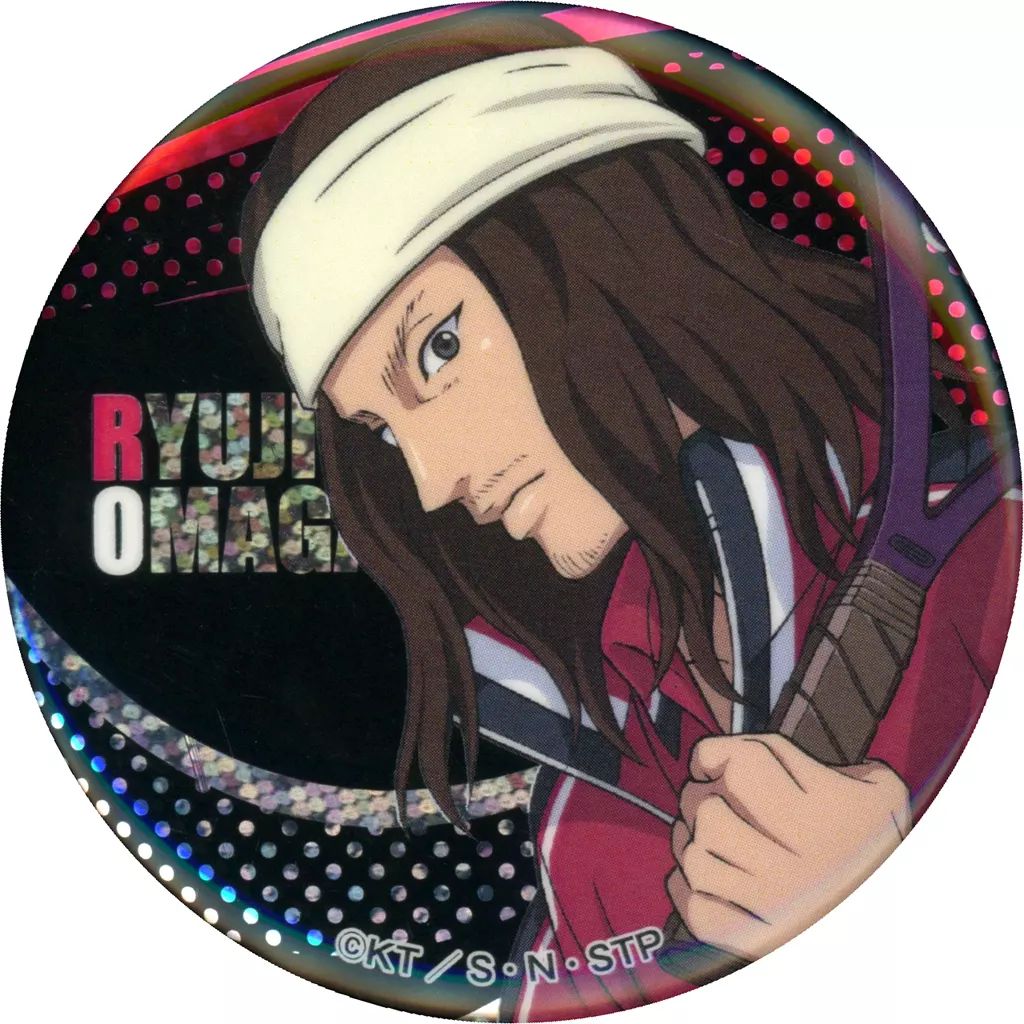 「新テニスの王子様 Cheer for the Prince 限定 ホロ缶バッジ 中古】バッジ・ビンズ 大曲竜次 「新テニスの王子様～Cheer for the