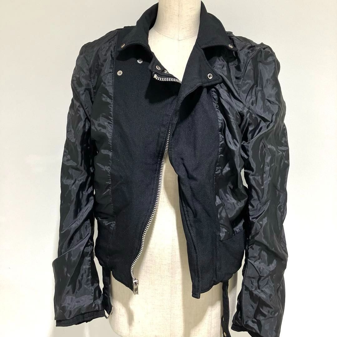 BLACK COMME des GARÇONS ダブルライダース　XS ブラック コムデギャルソン BLACK COMME des GARCONS エステル