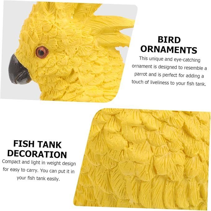 オウム　オブジェ Amazon.co.jp: 小鳥の置物 オウムの置物 L赤 7589H インコ