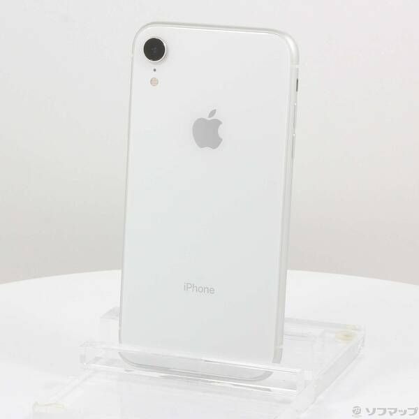 〔中古品〕iPhoneXR 128GB ホワイト MT0J2J／A SIMフリー【258】