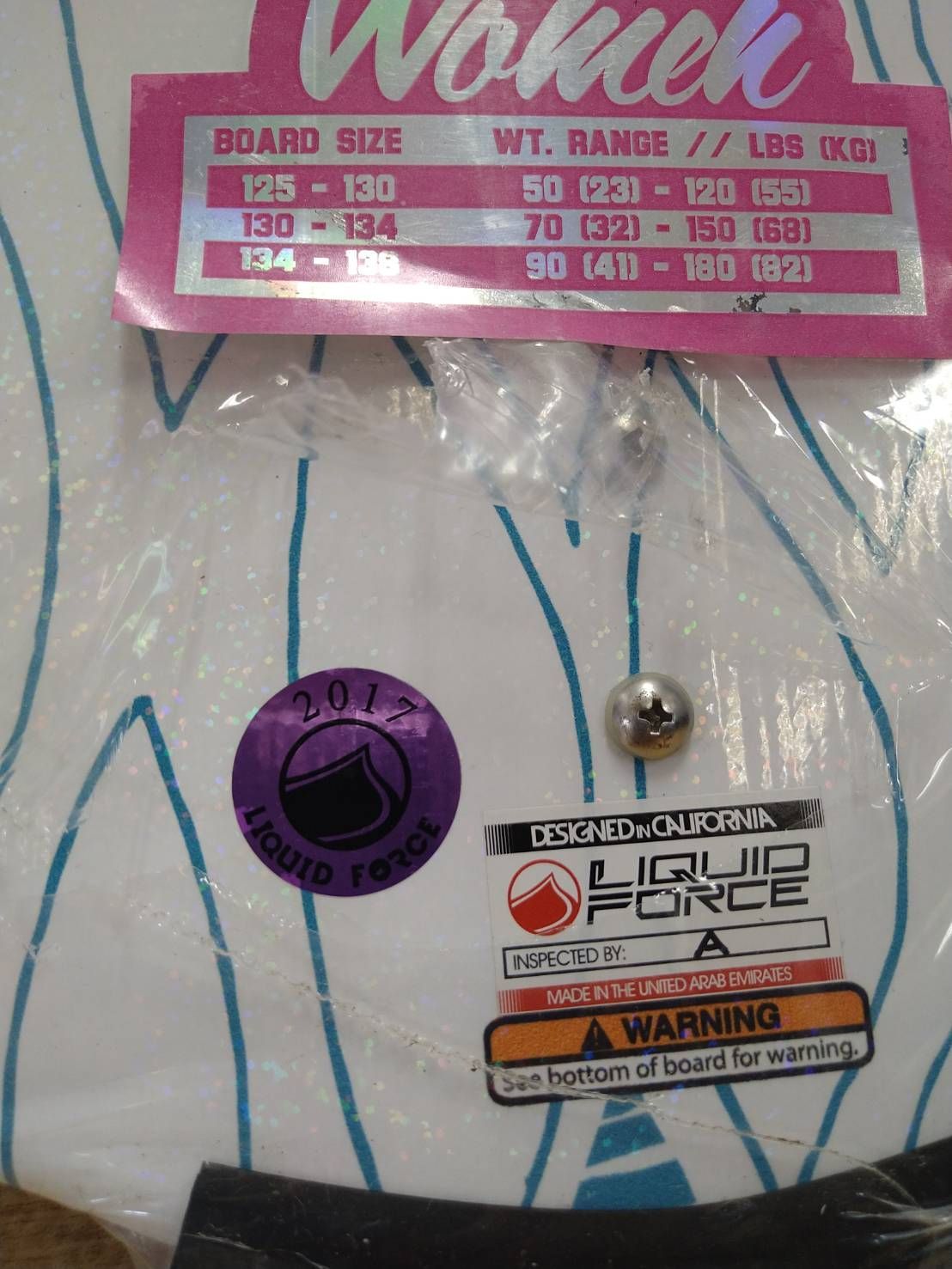  60 OFF LIQUID FORCE Angel 134｜2017年モデル ボード ウェイクボード