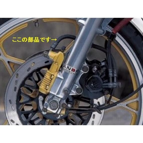 【送料無料】 メッシュブレーキホースS GSX250E/400E(-81) グース250 メッシュ ブレーキホース フロント 15cmロング スモーク