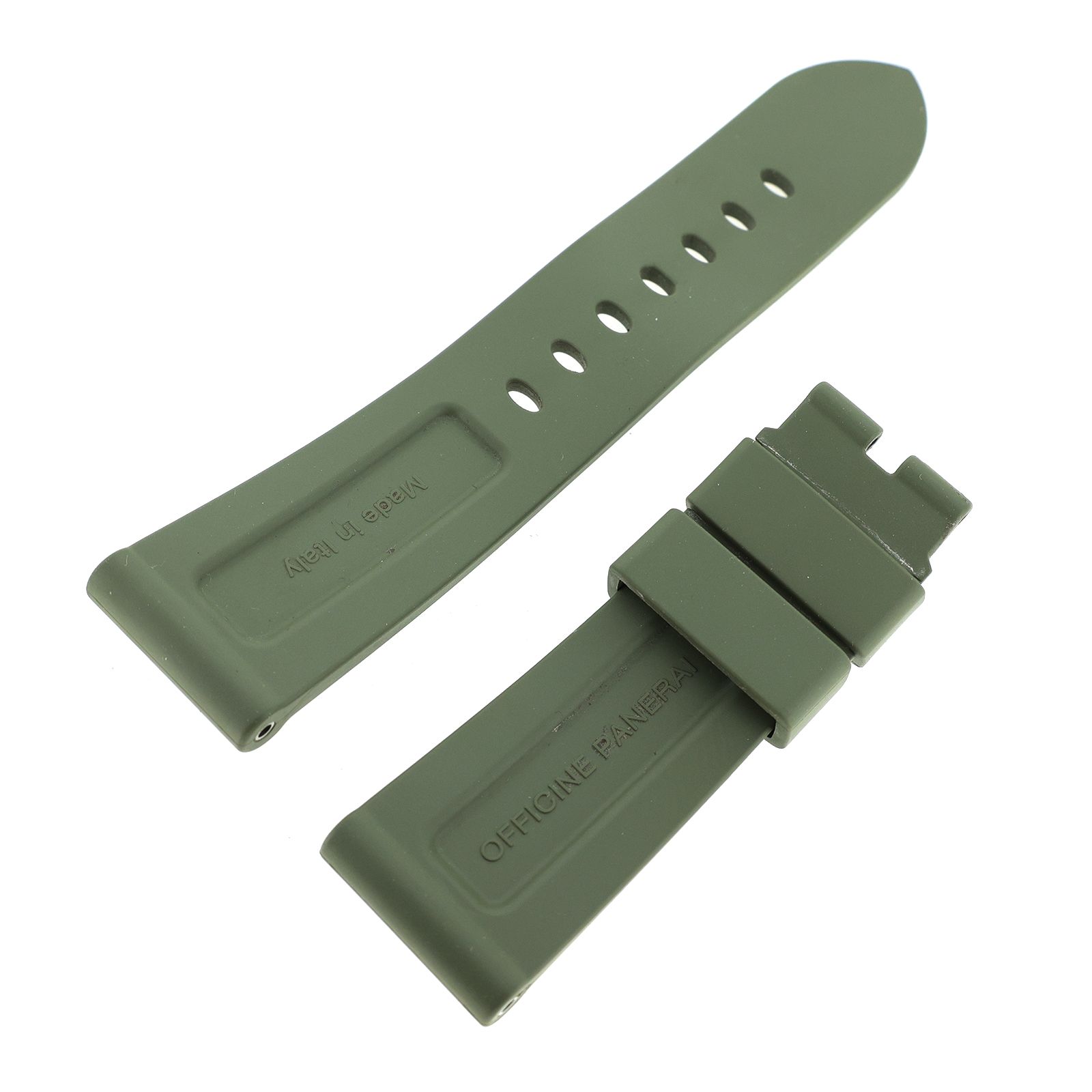 パネライ 純正 ラバーベルト 24mm 尾錠用 メンズ 時計ベルト