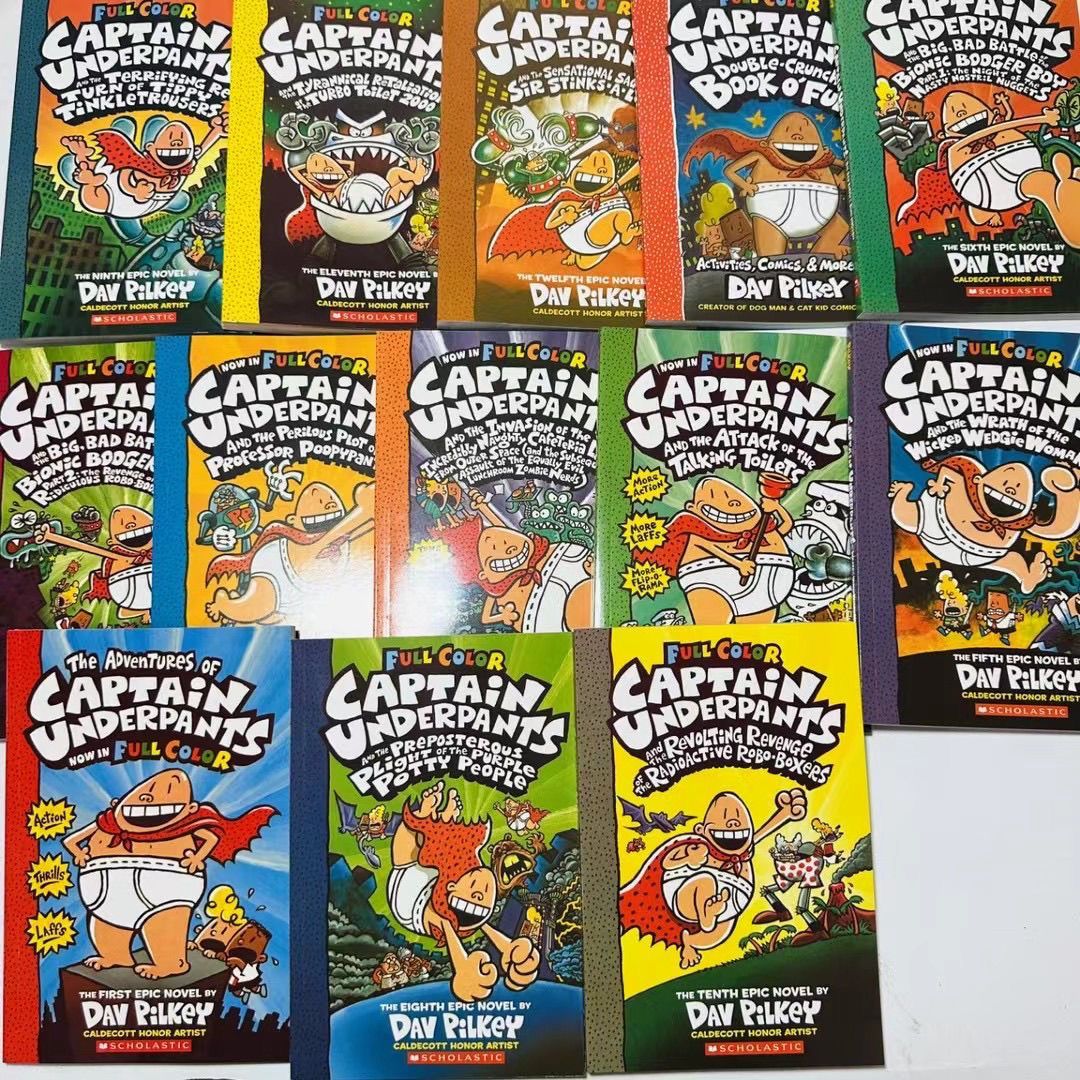 新品 Captain Underpants 14冊セット英語絵本 洋書 音声あり