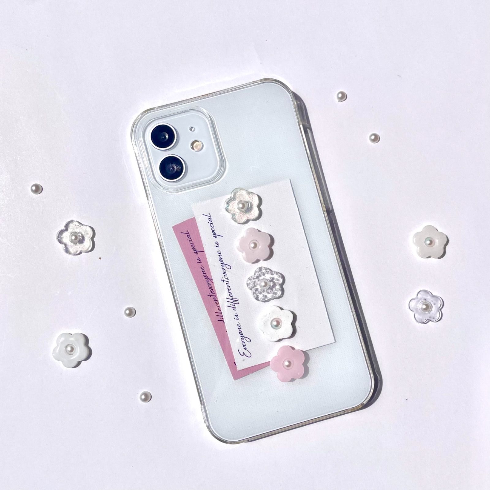 レジン スマホケース ハンドメイド 韓国 - iPhone用ケース