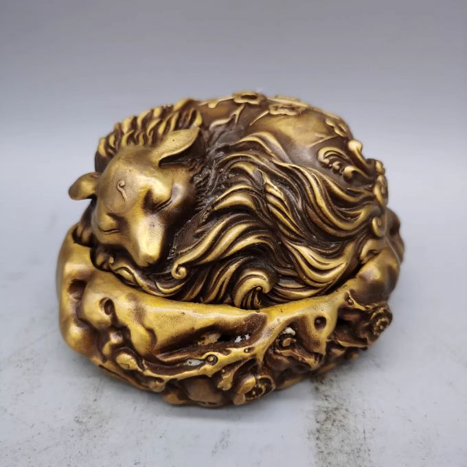 銅製 梅花狐香炉 吉祥九尾狐 茶室禅意薫香炉 装飾品 工芸品 置物 銅製 梅花狐香炉 吉祥九尾狐 茶室禅意薫香炉 装飾品 工芸品 置物