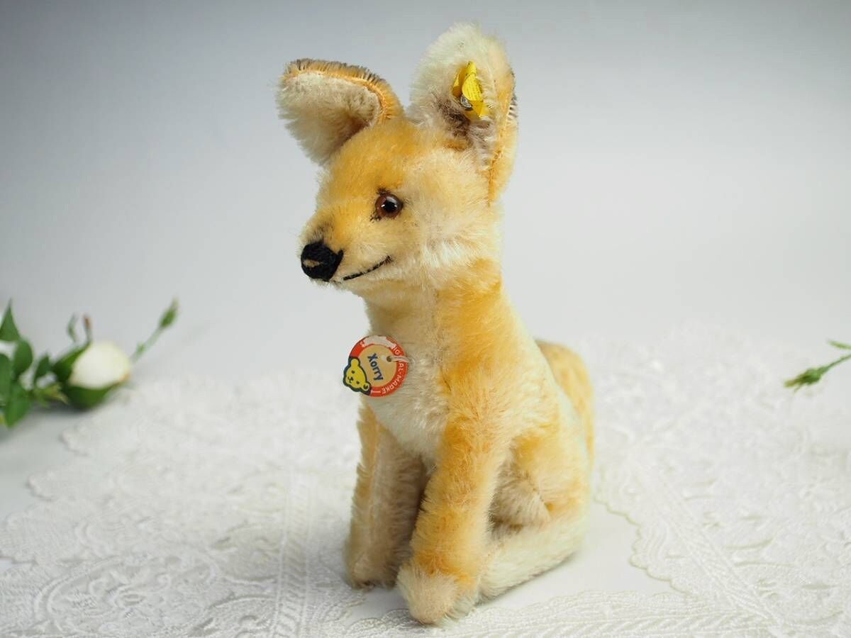 シュタイフ☆Desert Fox Xorry ID's完品☆砂漠キツネのゾリー