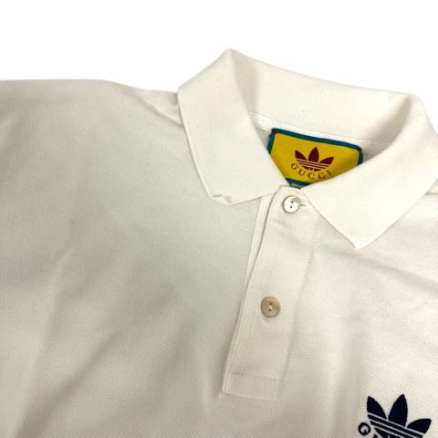 グッチ GUCCI ×adidas コラボ 700497 ポロシャツ コットン ワン  