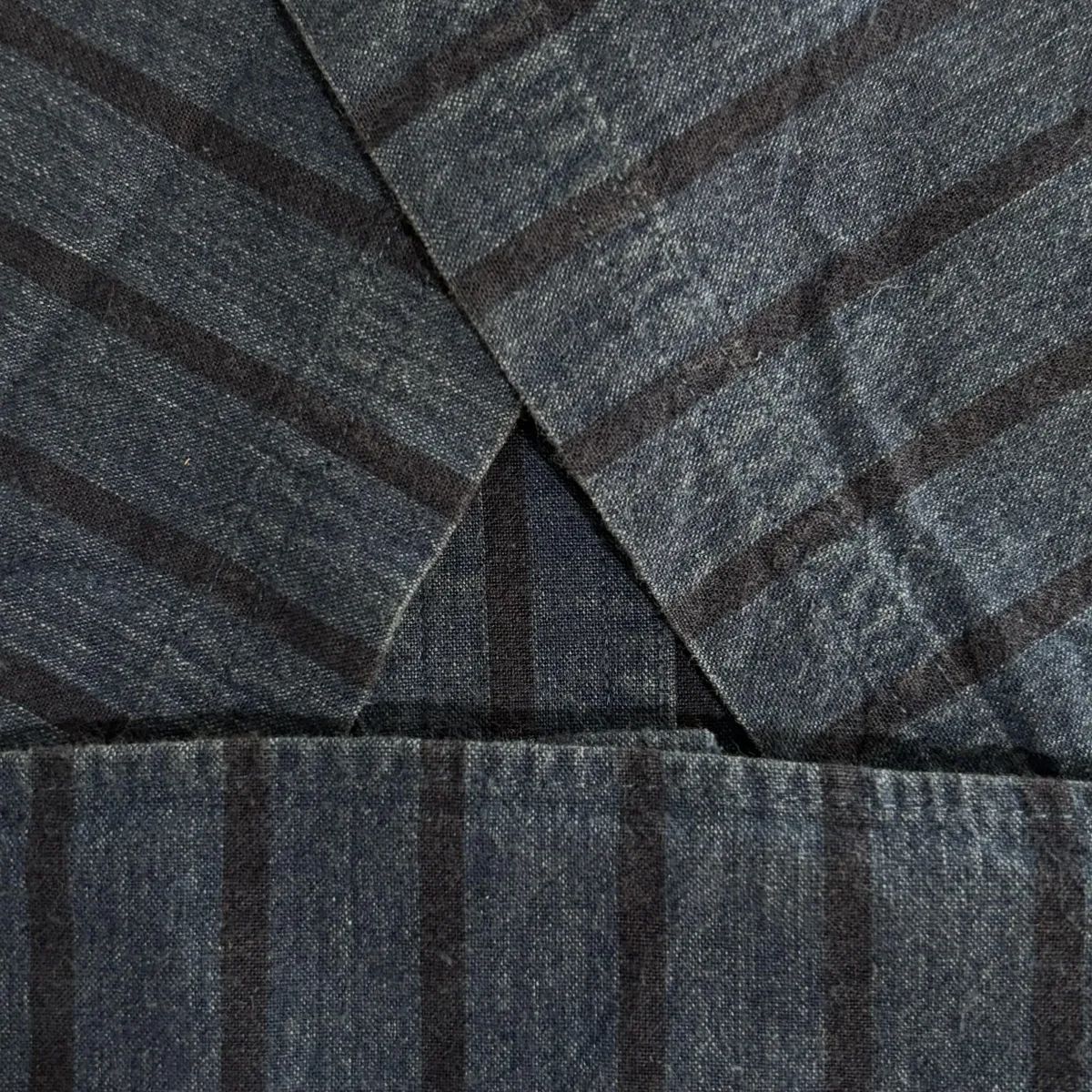 USA製 80s CHAPS INDIGO LINEN S/S SHIRT チャップス ラルフローレン 