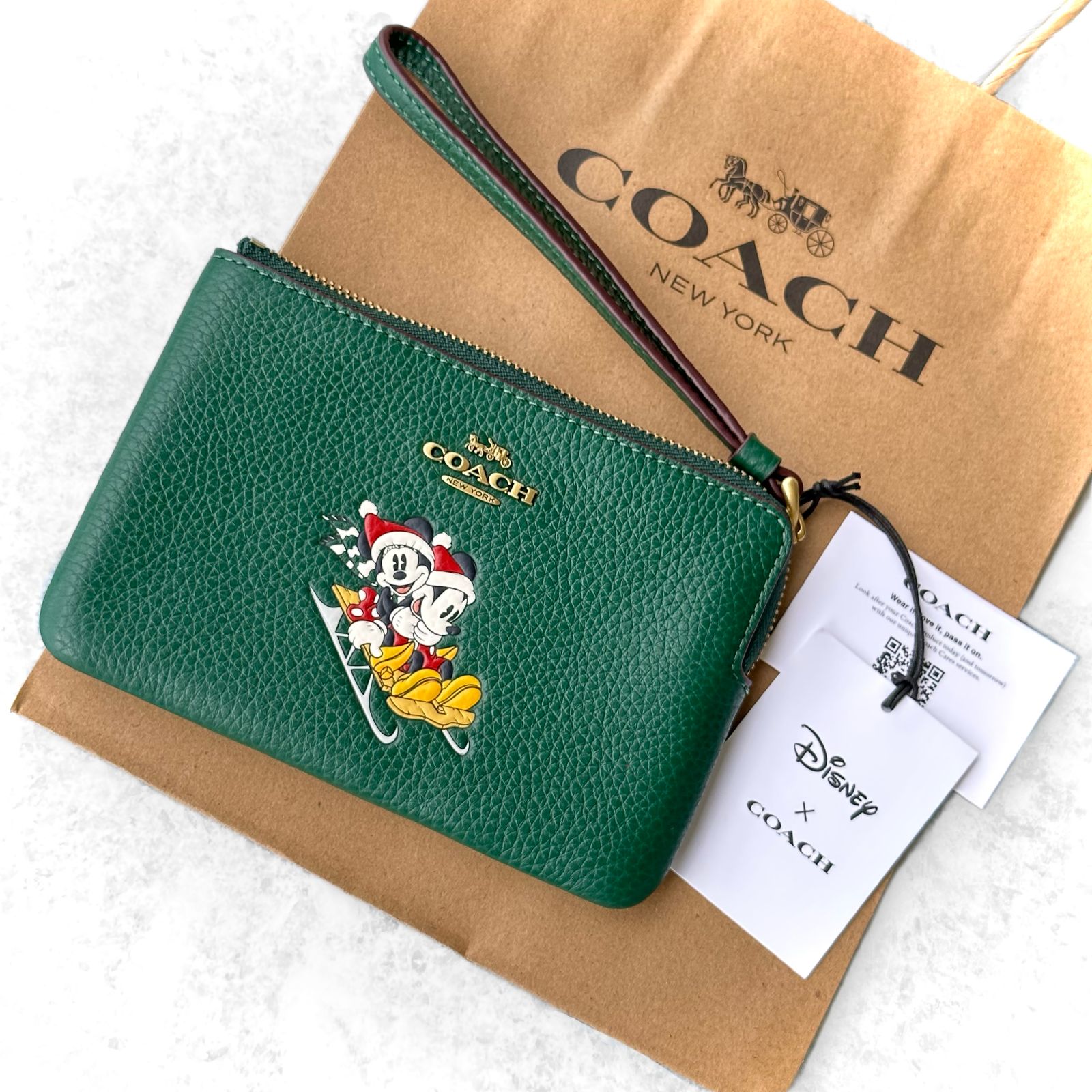 COACH リストレット コーチ コラボ ポーチ DISNEY X ディズニー 新品 