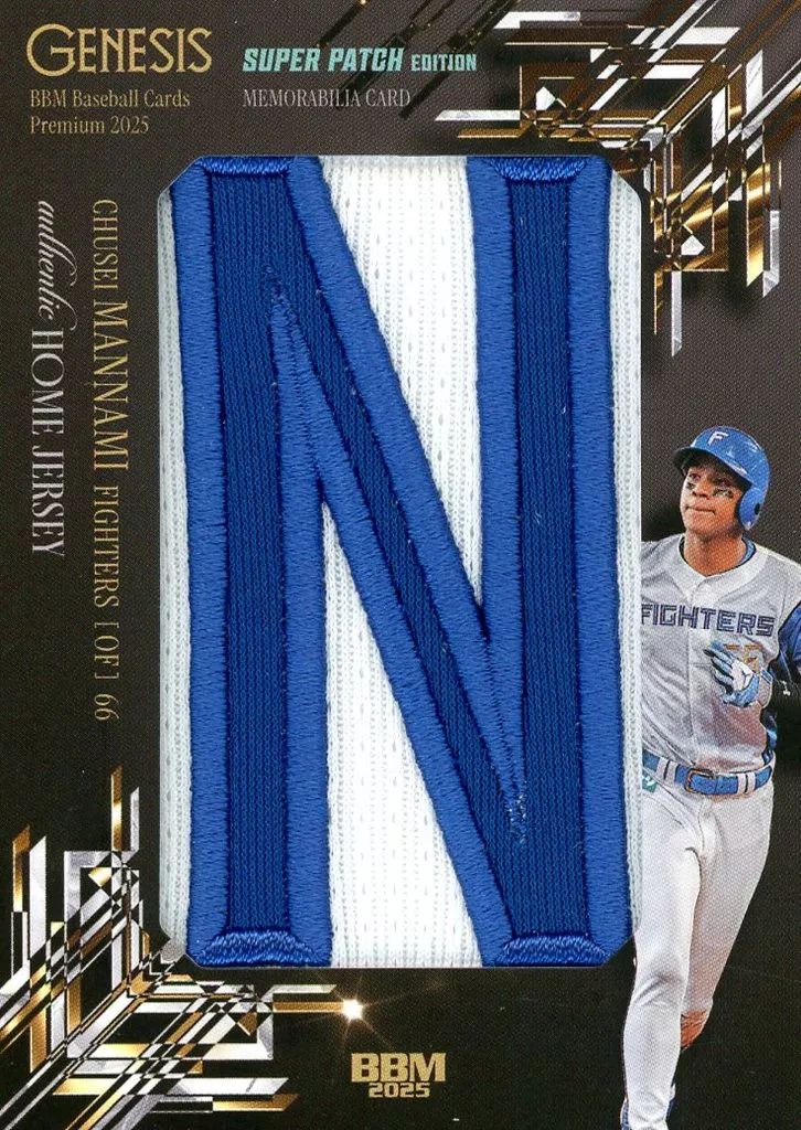 BBM プレミアムインサートカード 万波中正 ホームジャージー スーパーパッチ版 |8