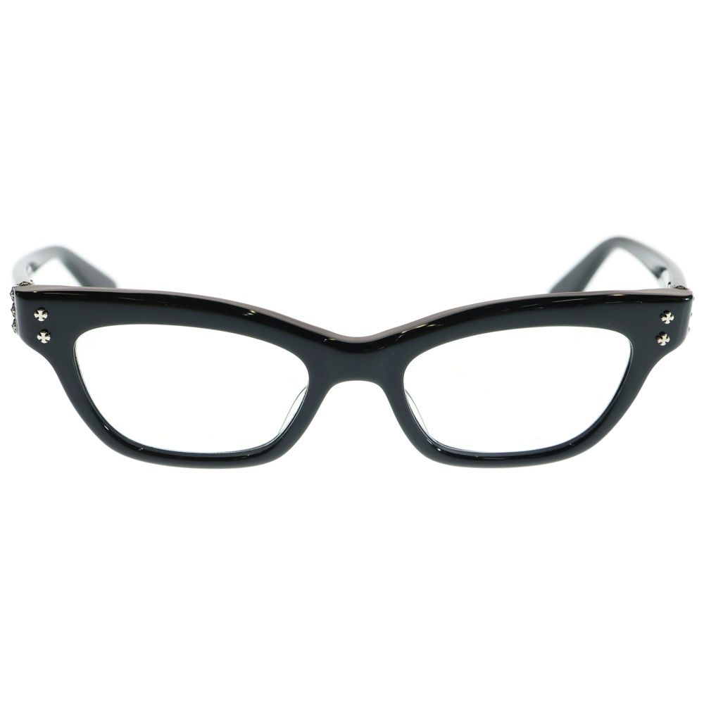 CHROME HEARTS クロムハーツ VA JAY JAY ウェリントン アイウェア メガネ ブラック 度入り