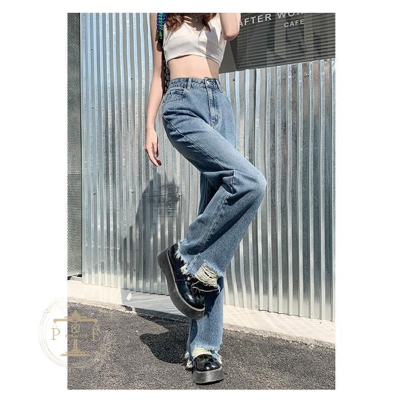 デニムブーツカットパンツ レディース ジーンズ デニムパンツ