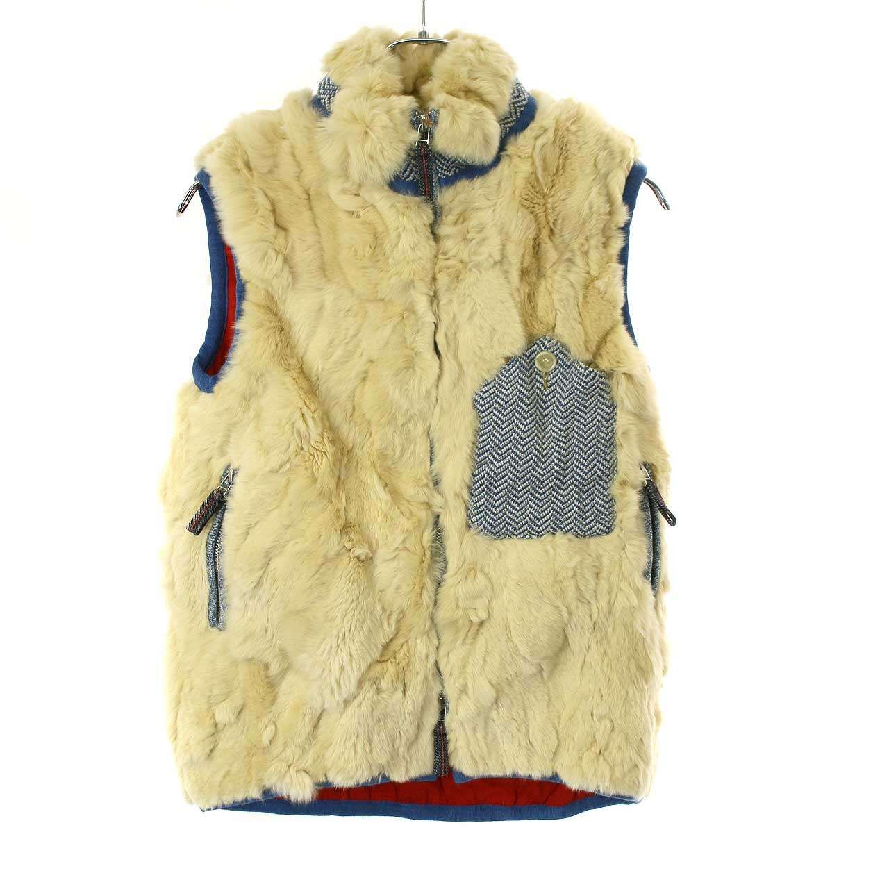 45R フォーティファイブアール 19AW ラビットファーのベスト 7081025